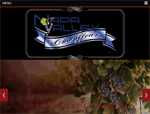 Tablet Screenshot of napavalleychauffeur.com
